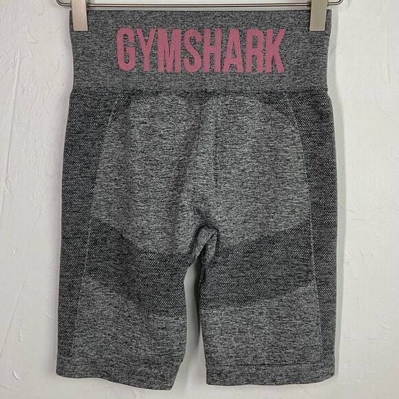 Gymshark Charcoal Marl Pink Flex Cycling Shorts XS - Picture 4 of 6
